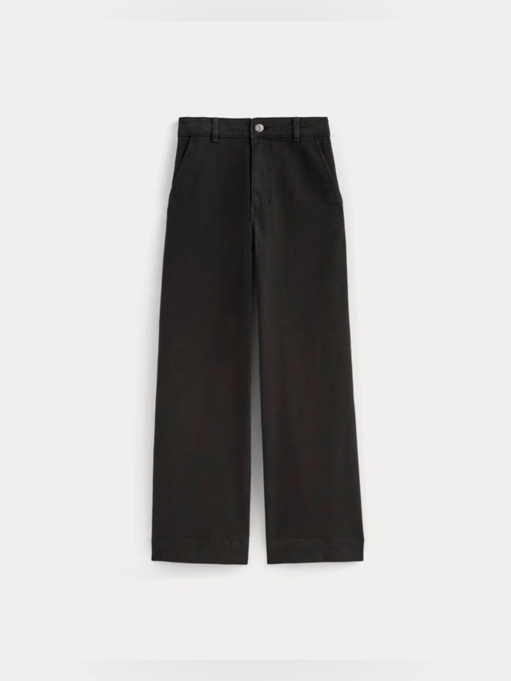 New Everlane Women THE UTILITY WIDE-LEG PANT Black Jeans Size 2 - Picture 6 of 14